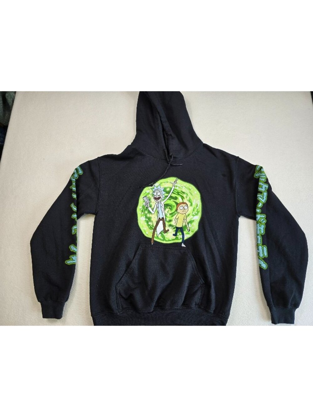 Rick & Morty Small Adult Swim Black Hoodie